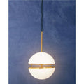 Brushed Brass Finish Metal Ball Pendant Light