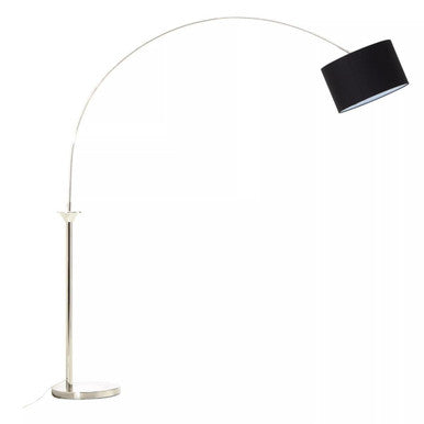 Satin Nickel Finish Metal Floor Lamp