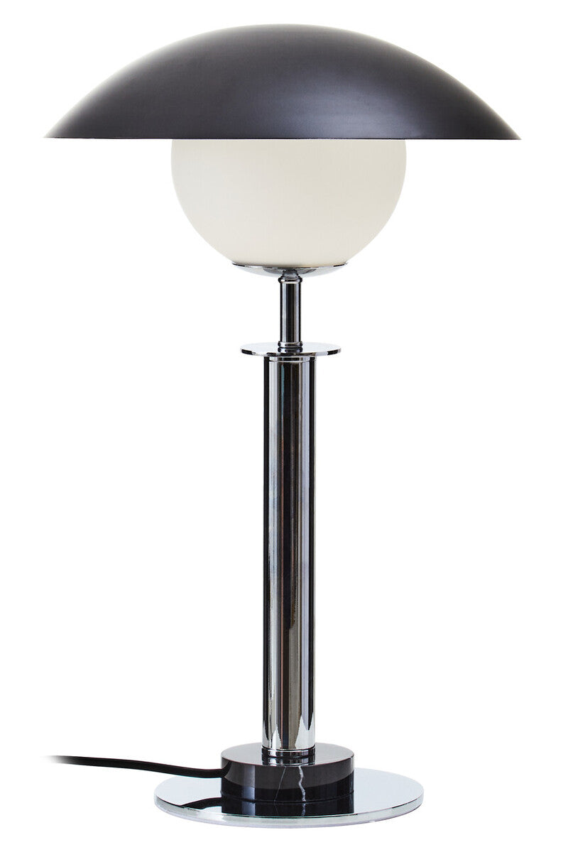 Silver Finish Metal Table Lamp