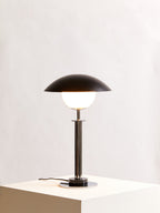 Silver Finish Metal Table Lamp