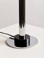 Silver Finish Metal Table Lamp