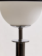 Silver Finish Metal Table Lamp