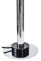 Silver Finish Metal Table Lamp