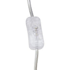 Dotted Clear Glass Table Lamp with Gold Stem