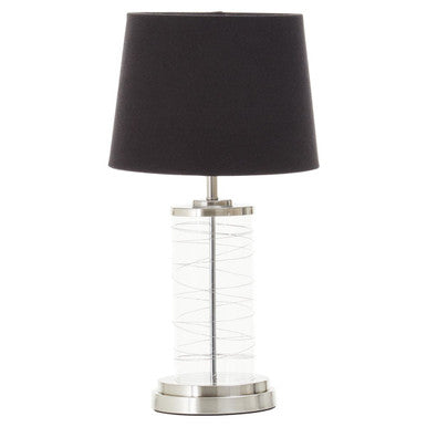 Glass Cylinder Table Lamp
