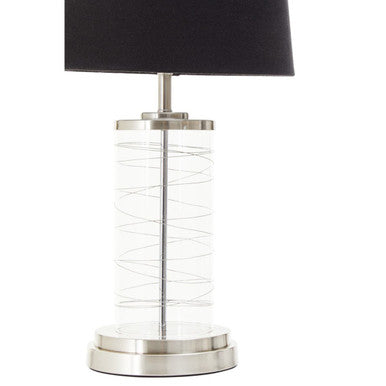Glass Cylinder Table Lamp