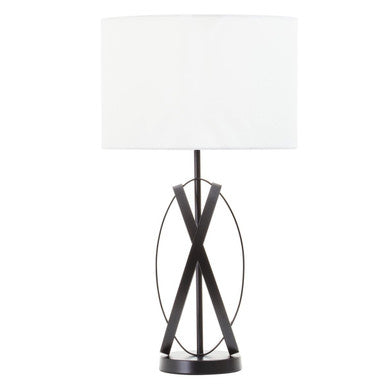 Black Cross Table Lamp
