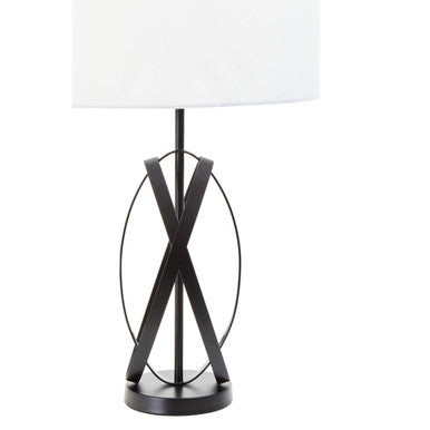 Black Cross Table Lamp