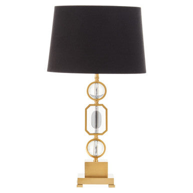 Gold and Crystal Table Lamp