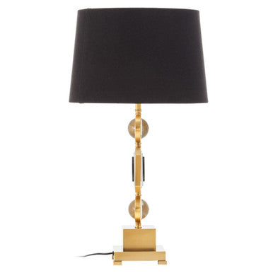 Gold and Crystal Table Lamp