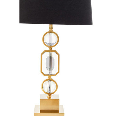 Gold and Crystal Table Lamp