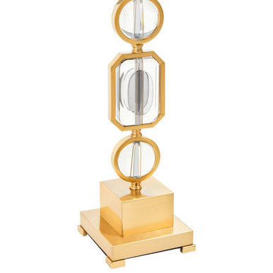 Gold and Crystal Table Lamp
