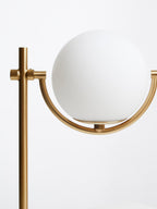 Marble and Gold Orb Table Lamp