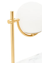 Marble and Gold Orb Table Lamp