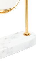 Marble and Gold Orb Table Lamp