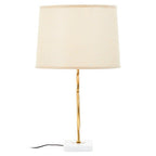 White and Gold Circles Table Lamp