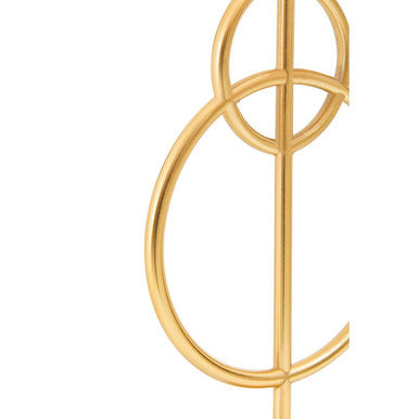 White and Gold Circles Table Lamp