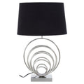 Brushed Chrome Sphere Table Lamp