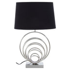 Brushed Chrome Sphere Table Lamp