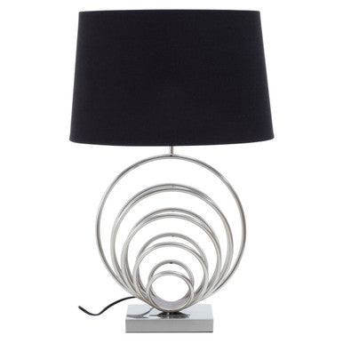 Brushed Chrome Sphere Table Lamp