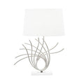 Brushed Chrome Spoke Table Lamp