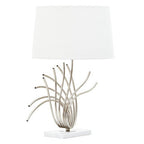 Brushed Chrome Spoke Table Lamp