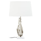 Brushed Chrome Spoke Table Lamp
