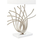 Brushed Chrome Spoke Table Lamp