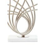 Brushed Chrome Spoke Table Lamp