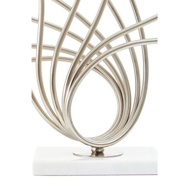 Brushed Chrome Spoke Table Lamp