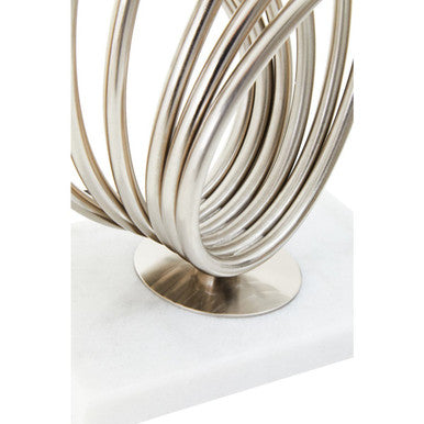 Brushed Chrome Spoke Table Lamp