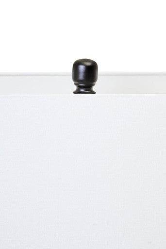 Clear Glass Table Lamp with Matte Black Base