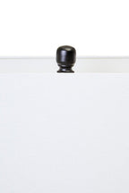 Clear Glass Table Lamp with Matte Black Base