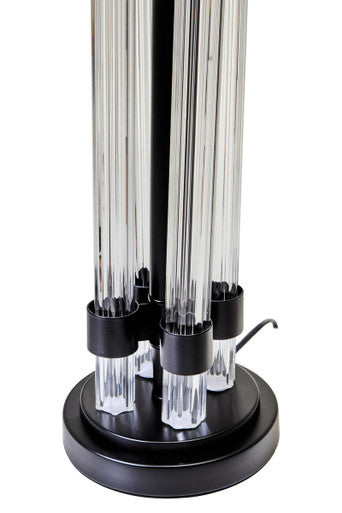 Matte Black and Ivory Table Lamp