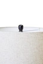 Matte Black and Ivory Table Lamp