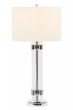 Matte Silver and Ivory Table Lamp