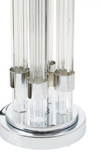 Matte Silver and Ivory Table Lamp