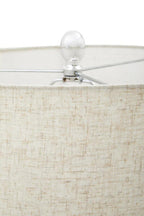 Matte Silver and Ivory Table Lamp
