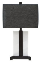 Black and White Marble Table Lamp