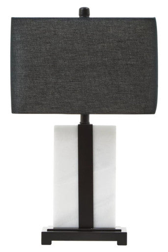 Black and White Marble Table Lamp