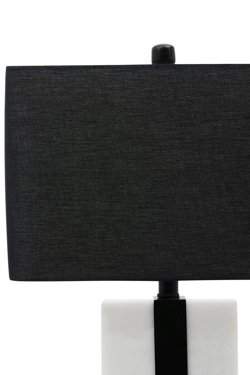 Black and White Marble Table Lamp