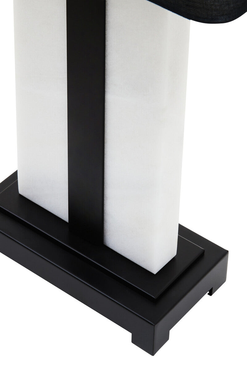 Black and White Marble Table Lamp
