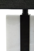 Black and White Marble Table Lamp