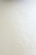 White Papier Mache Table Lamp with Black Raffia Shade