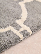 Large Grey Hand Woven Rug