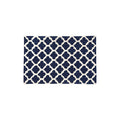 Navy Blue and White Rug