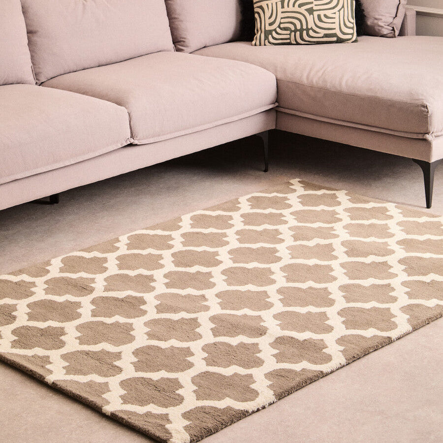 Brown and Natural Rug
