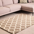 Brown and Natural Rug