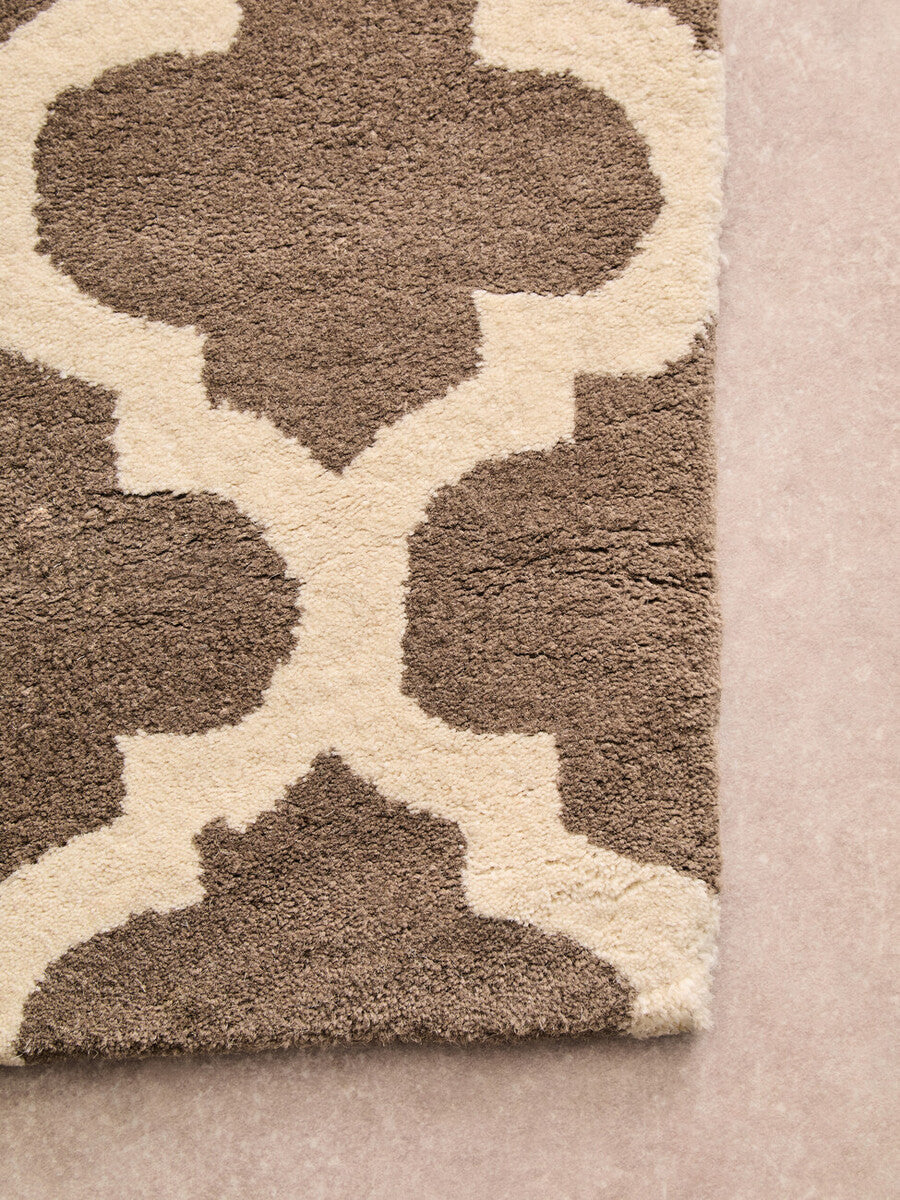 Brown and Natural Rug