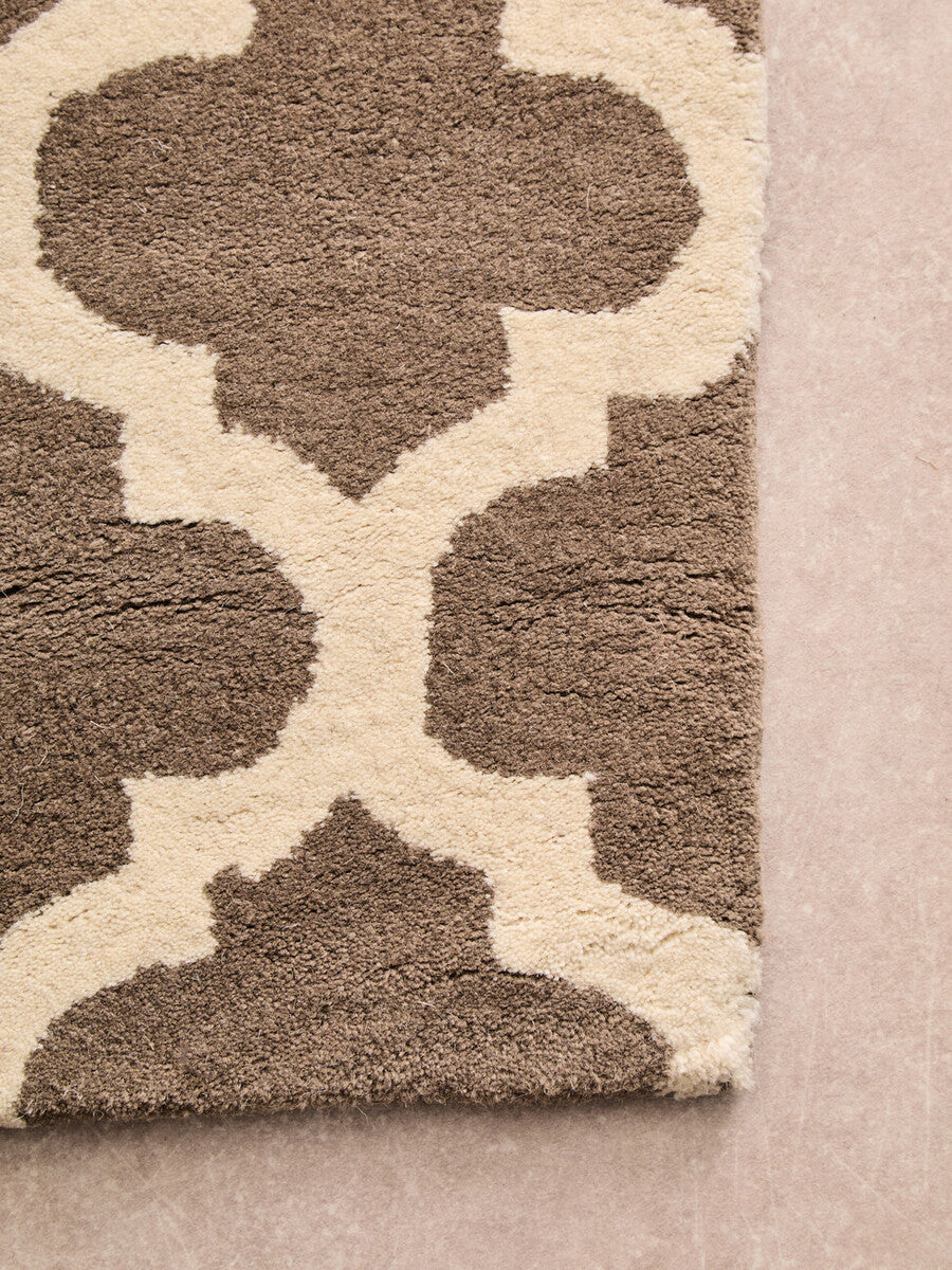 Brown and Natural Rug